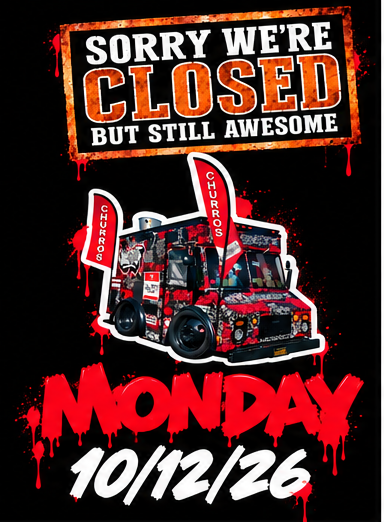 Monday October 12 schedule flyer